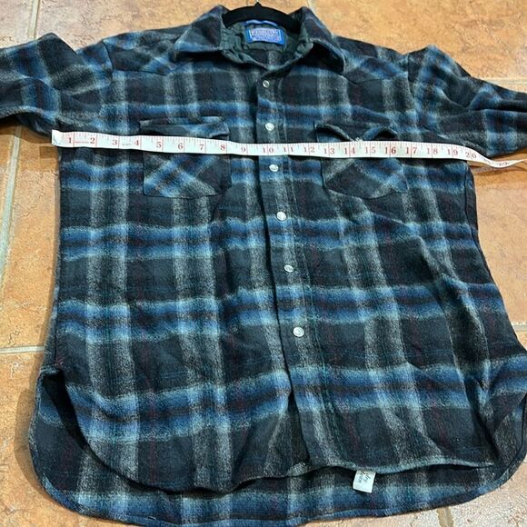 Pendleton Vintage Pendleton Wool Flannel Pearl snap L - Picture 8 of 9